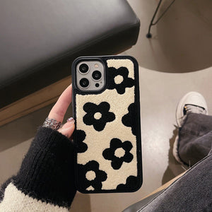Plush Flower Autumn Winter Ladies Phone Case: A Must-Have Accessory