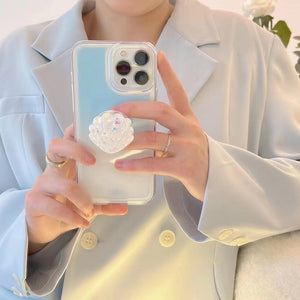Discover the Gradient Blue Shell Bracket Mobile Phone Case